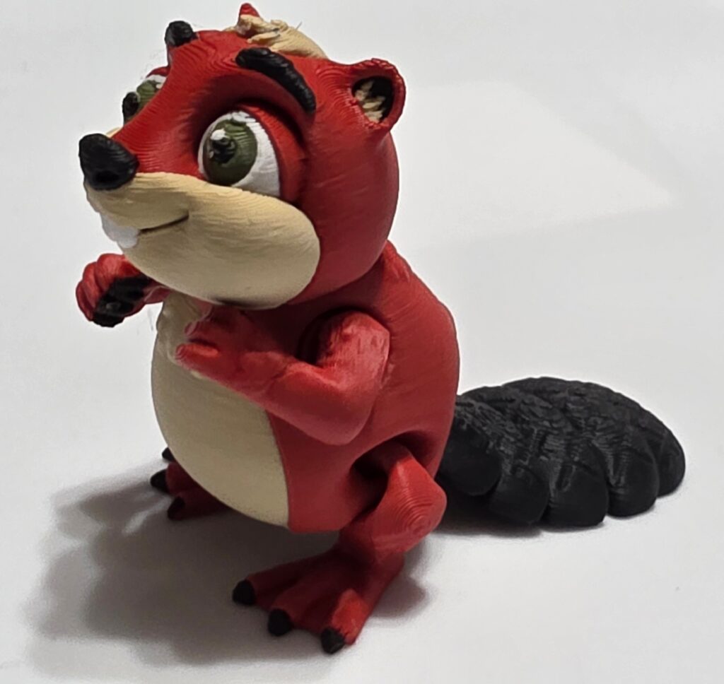 Photo of multi-colored flexi beaver